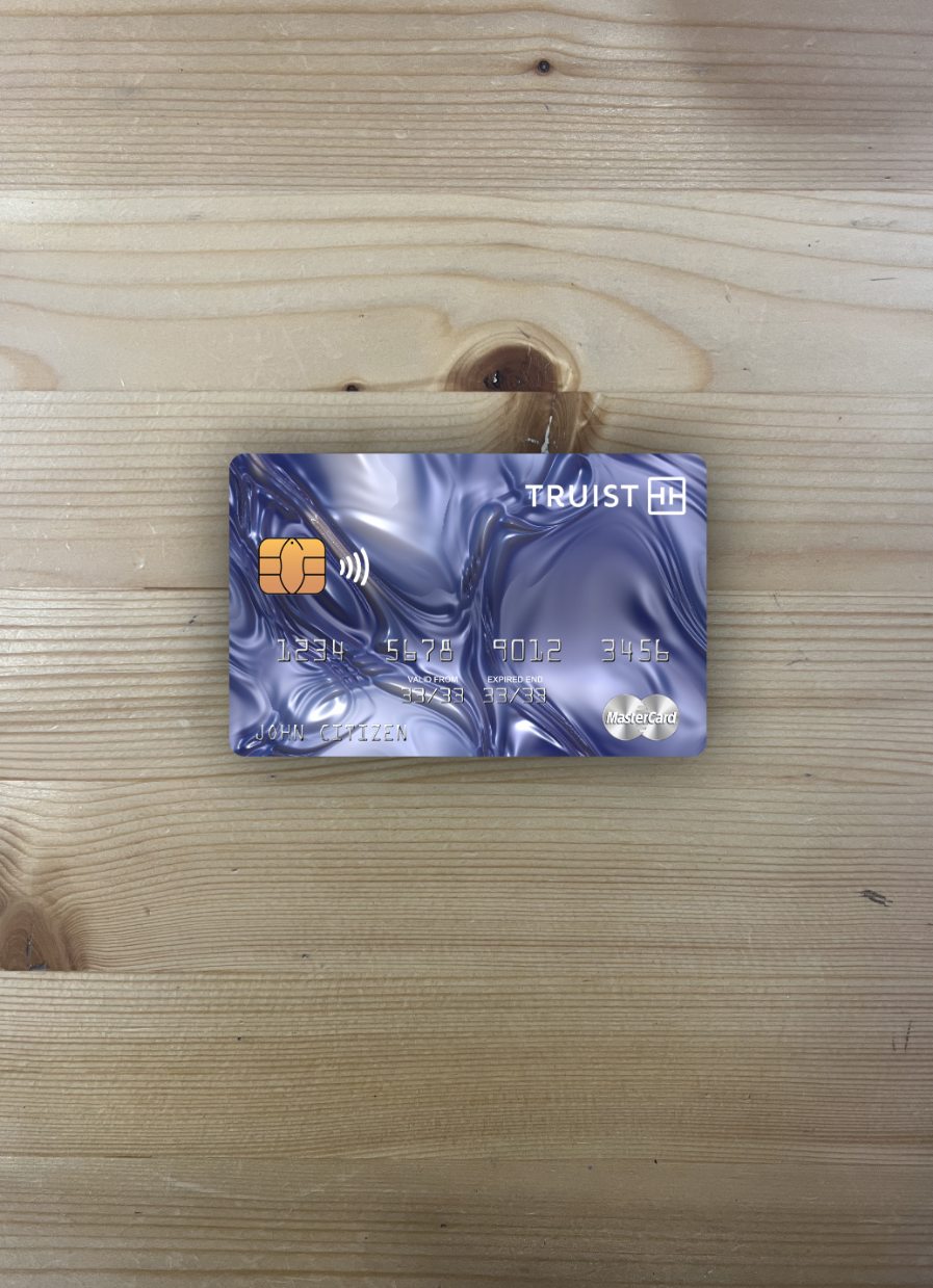 Download USA Truist Bank mastercard photolook front Photoshop template